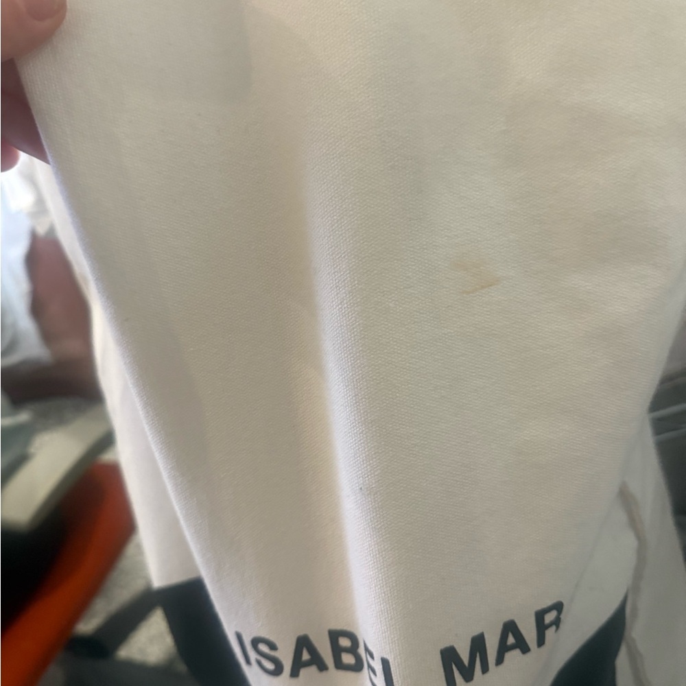 Isabel Marant Graphic White and Black Tote - Picture 3 of 4